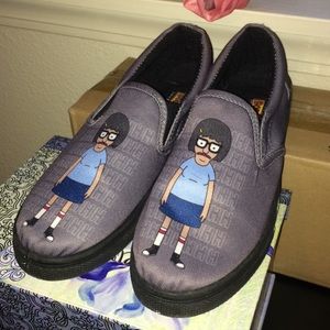 Bob’s burgers Tina inspired slip on shoes